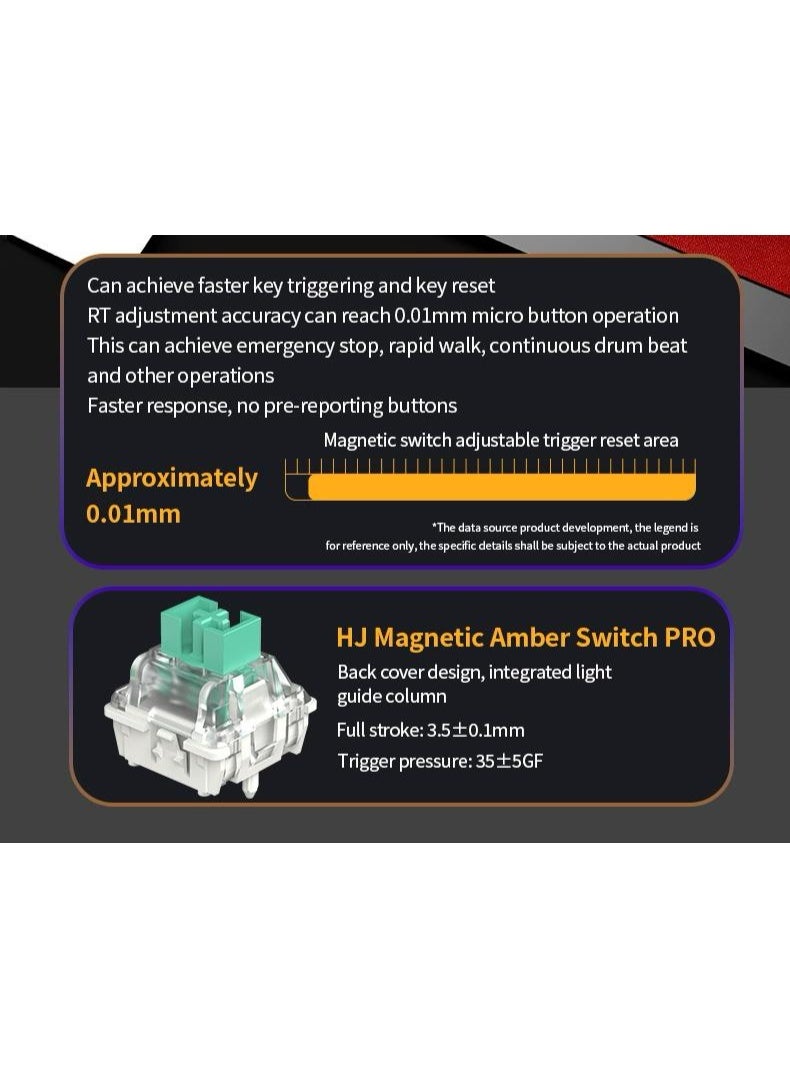 ASA KF68 Ultra Magnetic Axis Gaming Keyboard – Rapid Trigger RGB Esports Keyboard with Aluminum Plate - Image 4